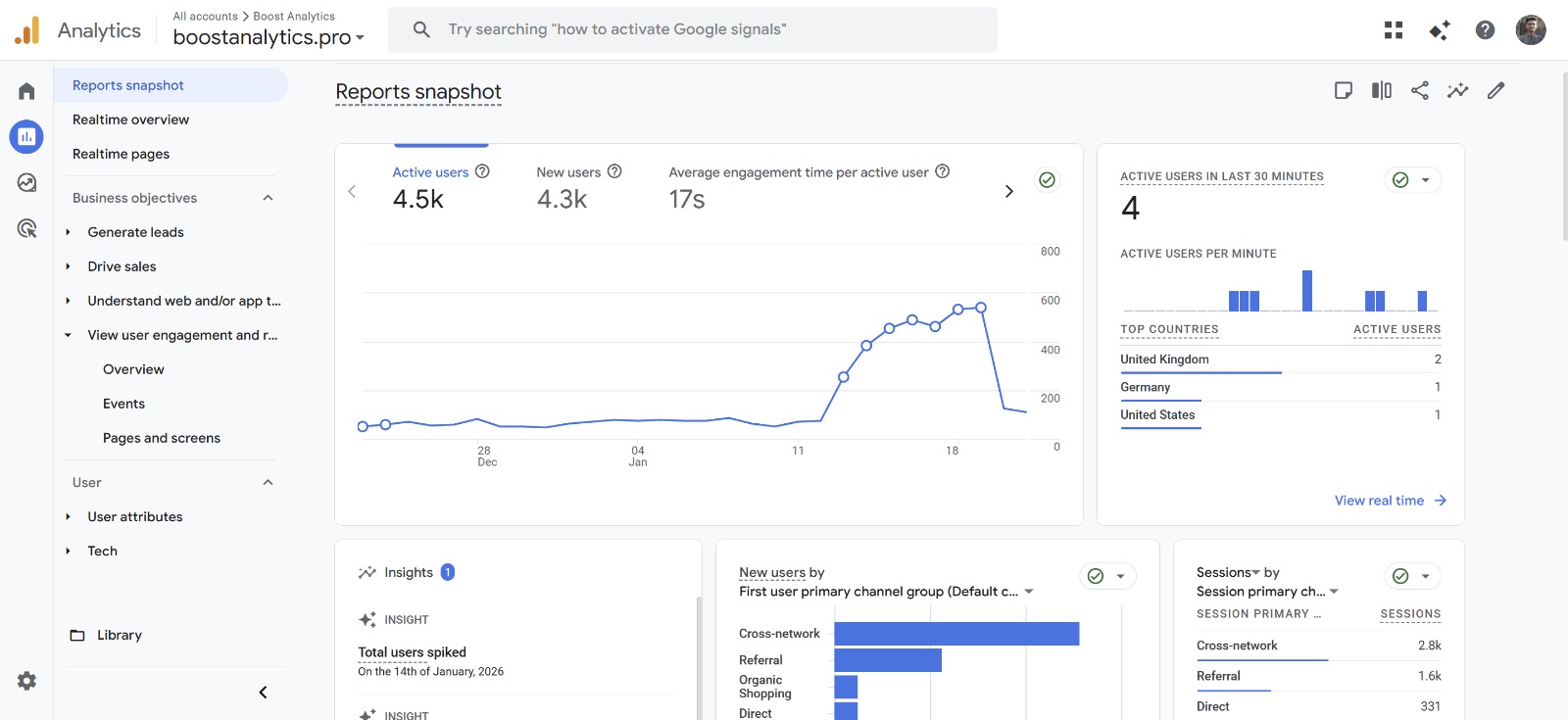 server side tracking